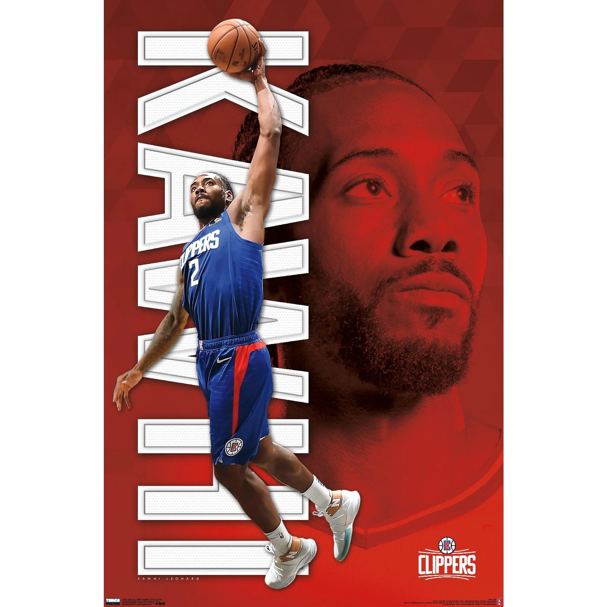 Kawhi Leonard LA Clippers 24'' x 35'' Players Poster