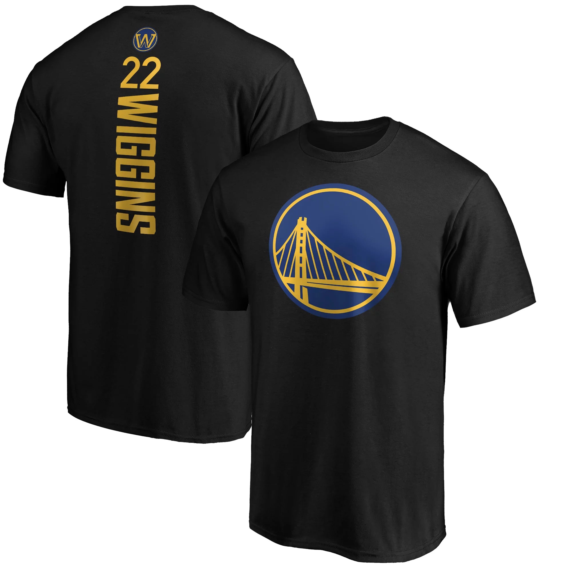 Men's Fanatics Branded Andrew Wiggins Black Golden State Warriors Playmaker Name & Number T-Shirt