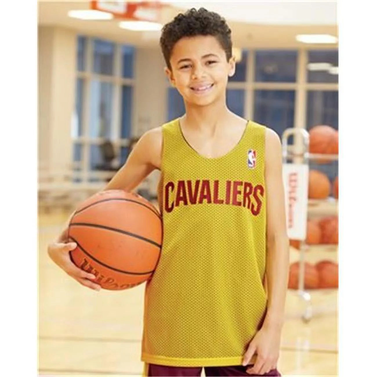 Alleson Athletic Youth NBA Logo'd Reversible Jersey Size S Color Reds