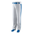 Augusta M Youth Triple Play Baseball/Softball Pant Silver Grey/Royal 1466