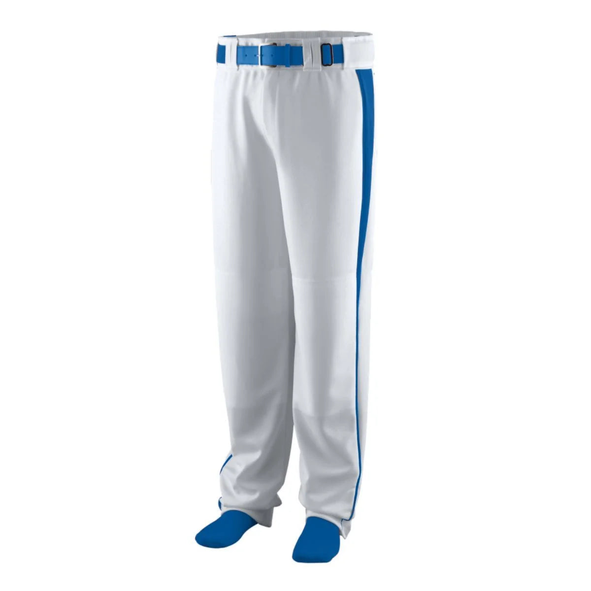Augusta M Youth Triple Play Baseball/Softball Pant Silver Grey/Royal 1466