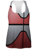 Championship Basketball Red and Silver All Over Womens Work Out Tank Top