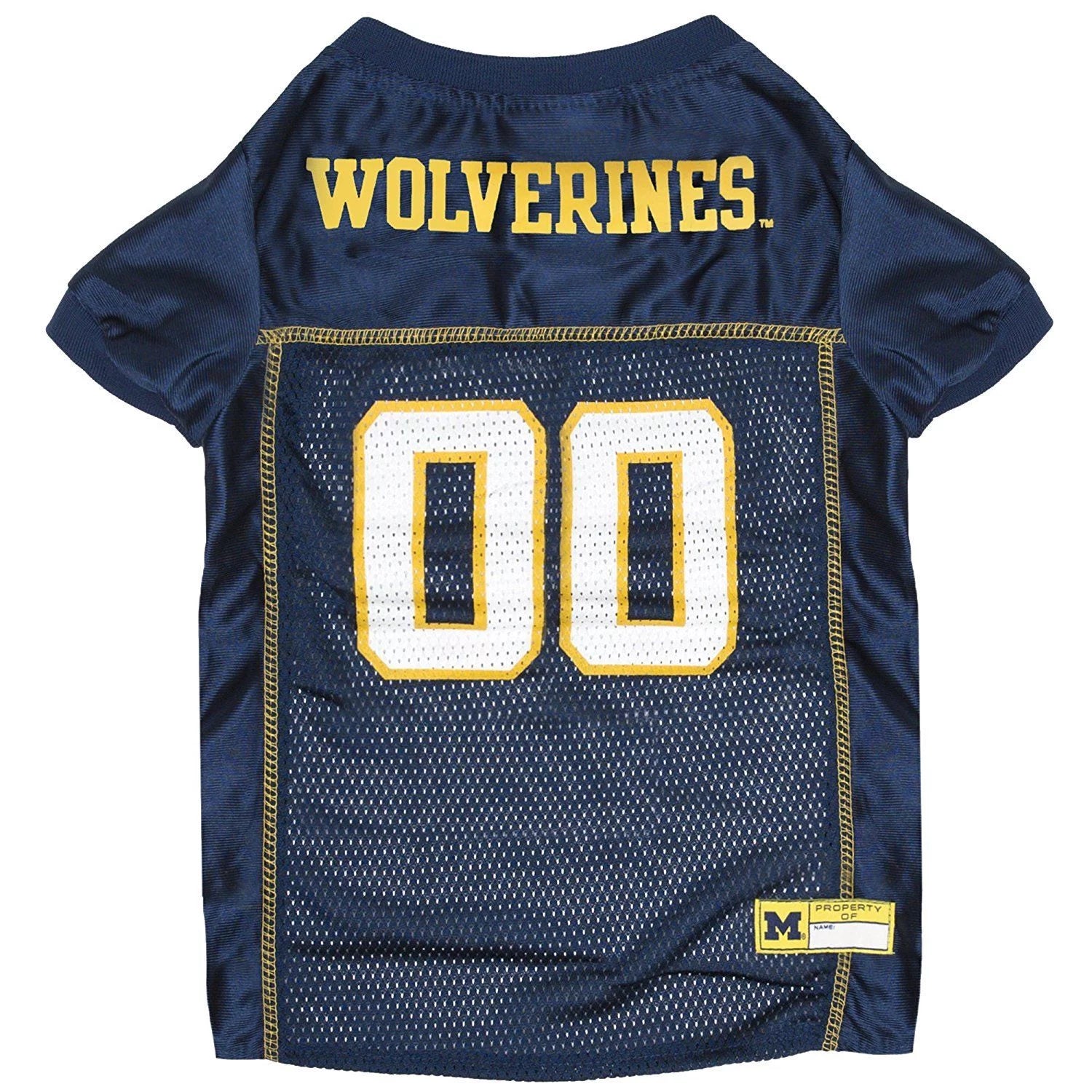 Pets First Collegiate Michigan Wolverines Football/Basketball Mesh Jersey for Pet Dog. available in 40+ Teams - XX-Large