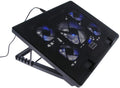 iMBAPrice - Quiet Portable 12 - 17 Laptop Cooler Cooling Pad - Ultra Slim 2xUSB Powered (5 Fans) with Adjustable Heigh