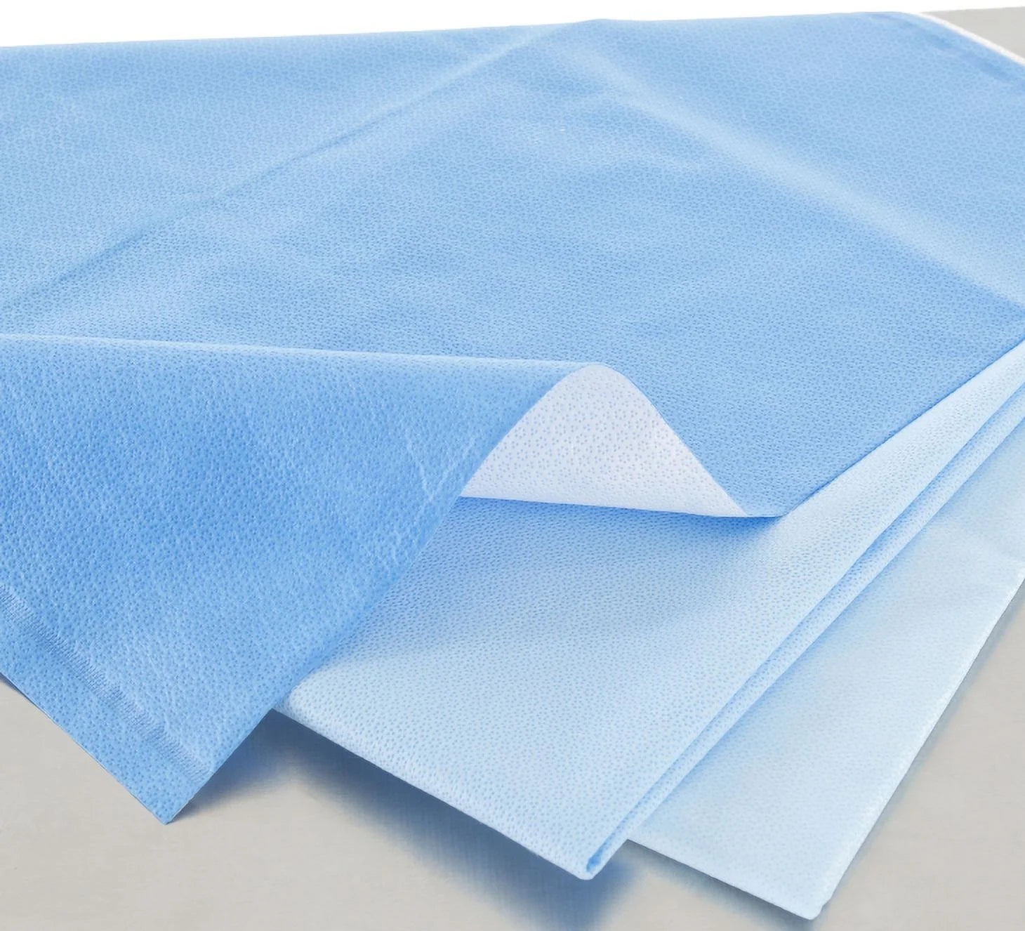 QUICK CHECK H200 Sterilization Wrap White / Blue 18 X 18 Inch Dual Layer SMS Polypropylene Steam / EO Gas / Hydrogen Peroxide (BG/240)