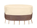 PyleHome PVCTBLCH50 - Armor Shield Patio Table & Chair Set Cover Fits Round Table & 2 Standard Chairs Upto 54'' Dia. x 23''H