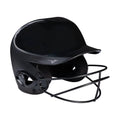 Mizuno Mvp Series Solid Batting Helmet With Fastpitch Softball Mask, Size Large/Extra Large, Black (9090)