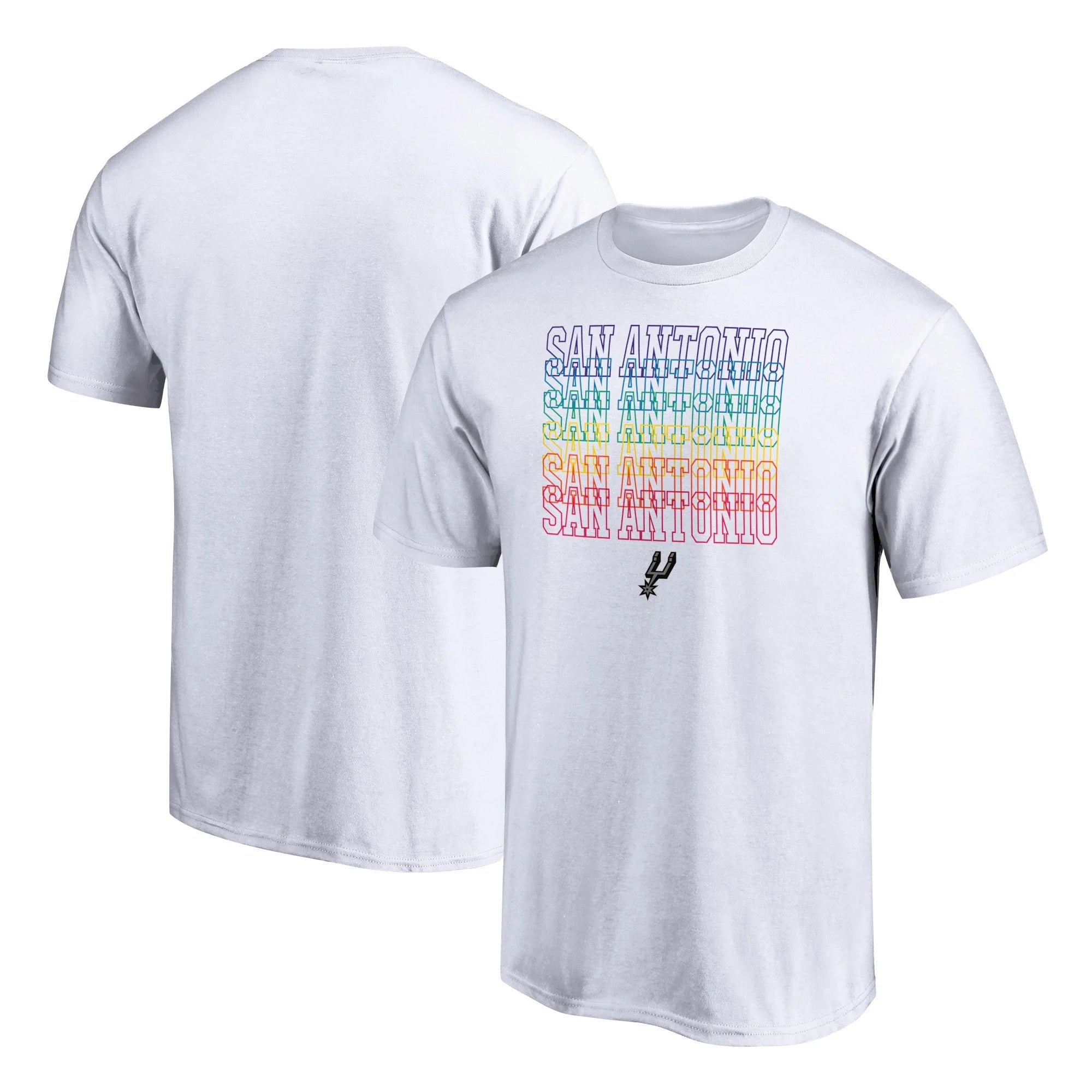 Men's Fanatics Branded White San Antonio Spurs Team City Pride T-Shirt