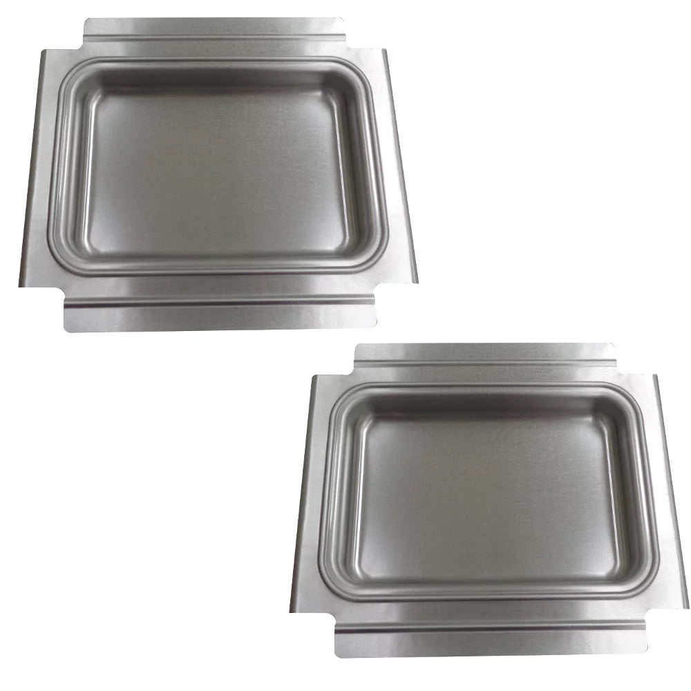 2 Genuine Weber 80346 Catch Pan Grease Tray Q100 Q120 Q140 Q1000