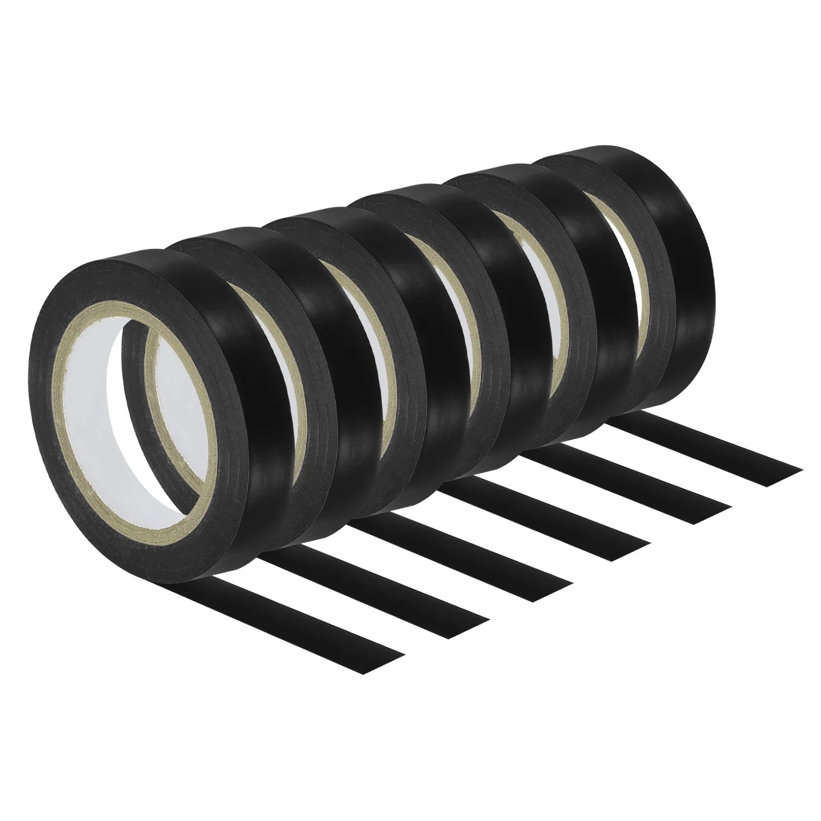 Uxcell 32.8Ft Tennis Racket Badminton Racquet Grip Finishing Tapes, Black 6 Pack