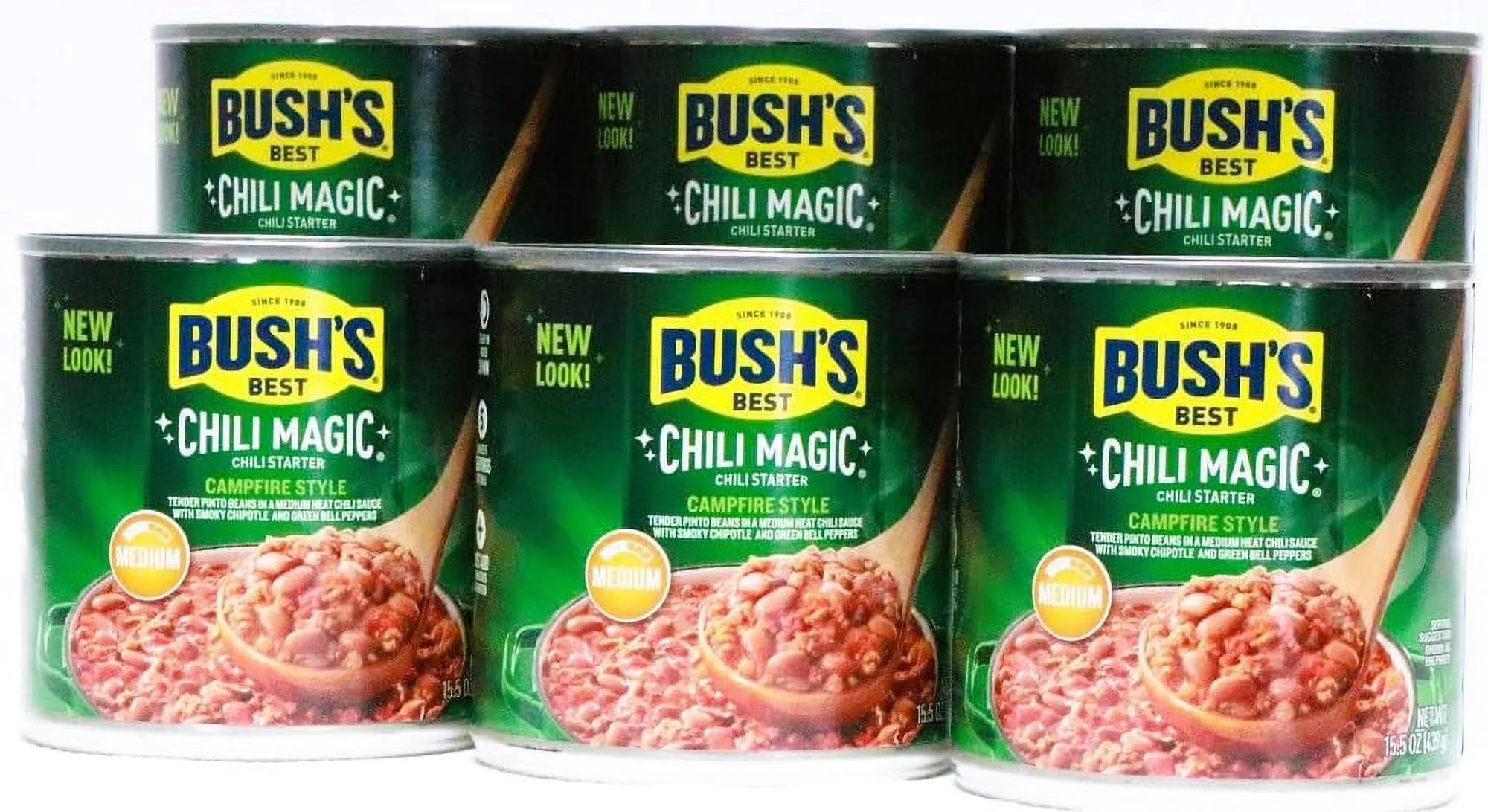 Bush,S Best Chili Magic, Chili Starter Texas Medium (Pack Of 6)