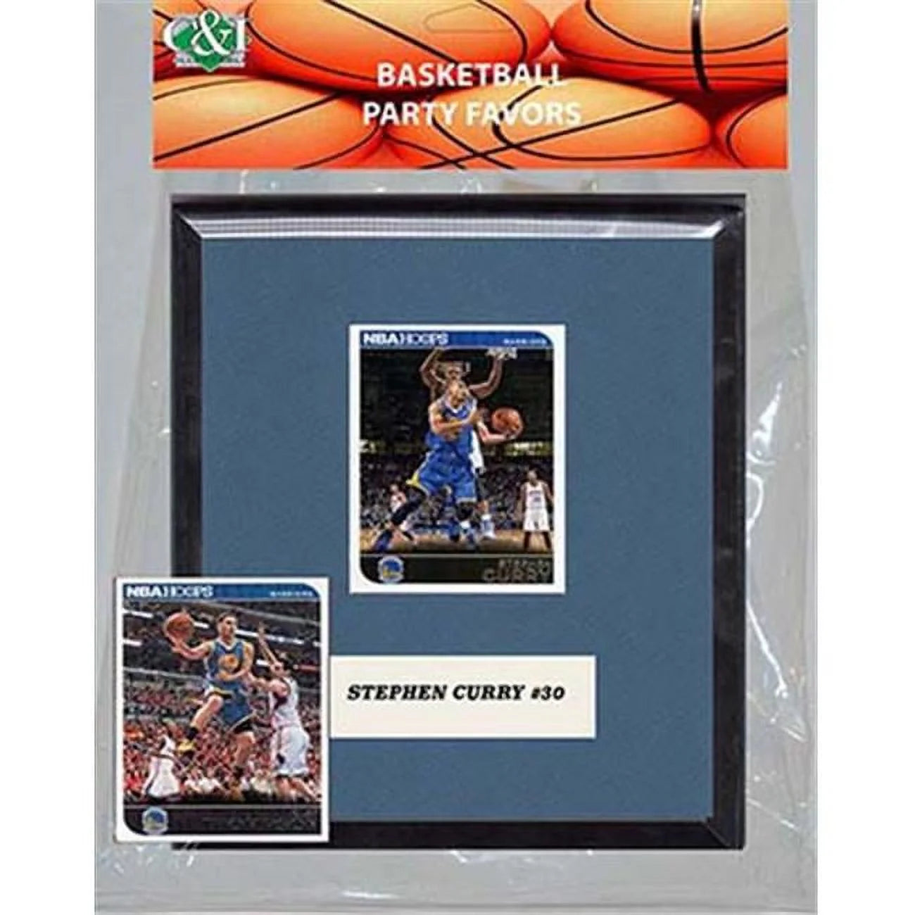 Candlcollectables 67LBWARRIORS NBA Golden State Warriors Party Favor With 6 x 7 Mat and Frame