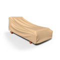 Budge Large Beige Patio Outdoor Chaise Cover, Sedona
