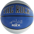 The Rock LD874MG420033000 Mens Rubber Basketball, Scarlet & Black - One Size