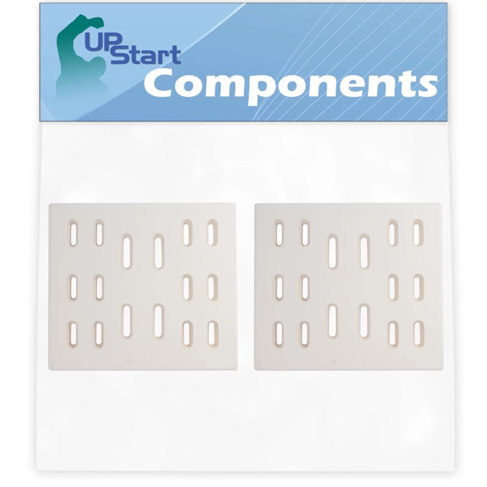 2-Pack BBQ Grill Heat Shield Plate Tent Replacement Parts for Bakers Chefs 9905TB - Compatible Barbeque Ceramic Flame Tamer, Guard, Deflector, Flavorizer Bar, Vaporizer Bar, Burner Cover 8