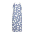 Stonewash Blue Cat Print Chef Apron