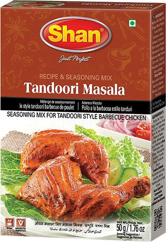 Shan Tandoori Masala / Chicken BBQ 50 gm box Pack of 4