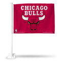 NBA Rico Industries Car Flag including Pole, Chicago Bulls - Red