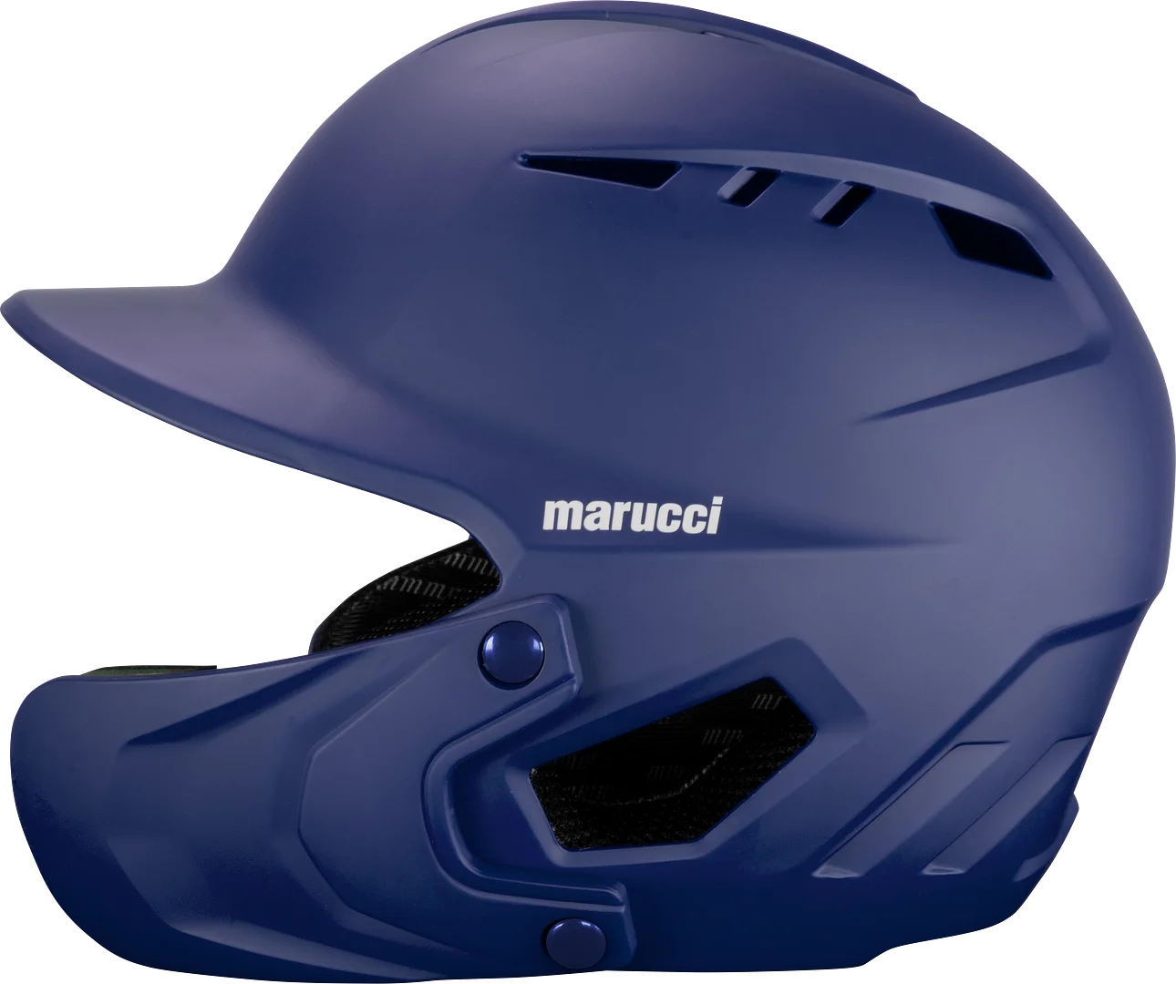 Marucci Duravent Batting Helmet W Duravent Universal Jaw Guard, Navy Blue, Junior