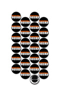 25 Pack - Basketball Squad Team Pinback Buttons - 1.5 Inch