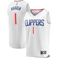 Youth Fanatics Branded James Harden White LA Clippers Fast Break Player Jersey - Association Edition