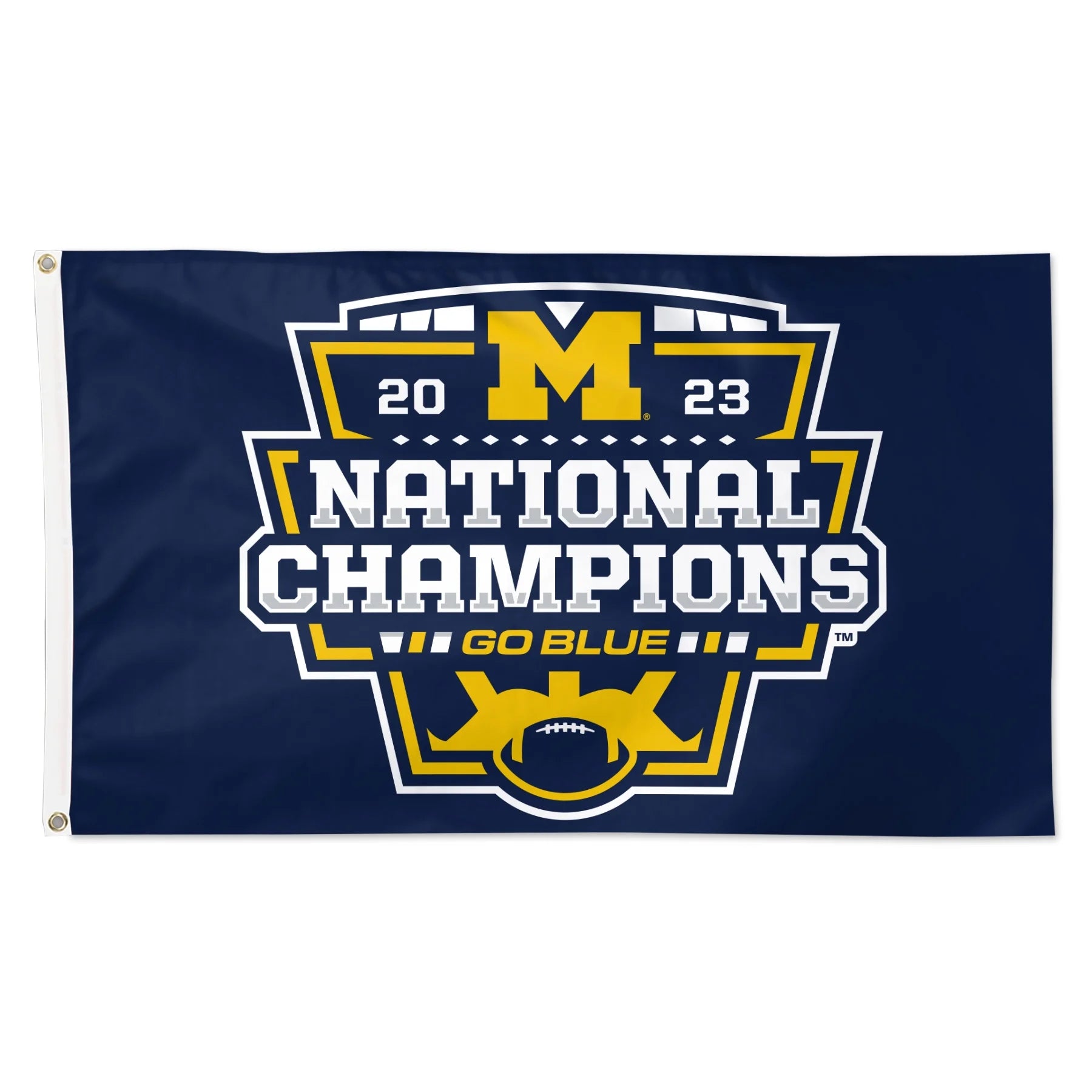 NCAA Michigan 2024 National Football Champion 3' x 5' Deluxe Flag