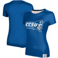 Women's Royal Central Connecticut State Blue Devils Volleyball T-Shirt