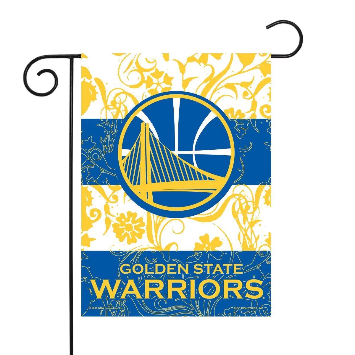 Golden State NBA Warriors 13x18 Double Sided Polyester Outdoor Garden Flag