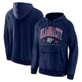 Men's Fanatics Branded Heather Navy Oklahoma City Thunder Foul Trouble Snow Wash Raglan Pullover Hoodie
