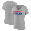 Women's Fanatics Branded  Gray San Antonio Spurs Hoops For Troops Training V-Neck T-Shirt