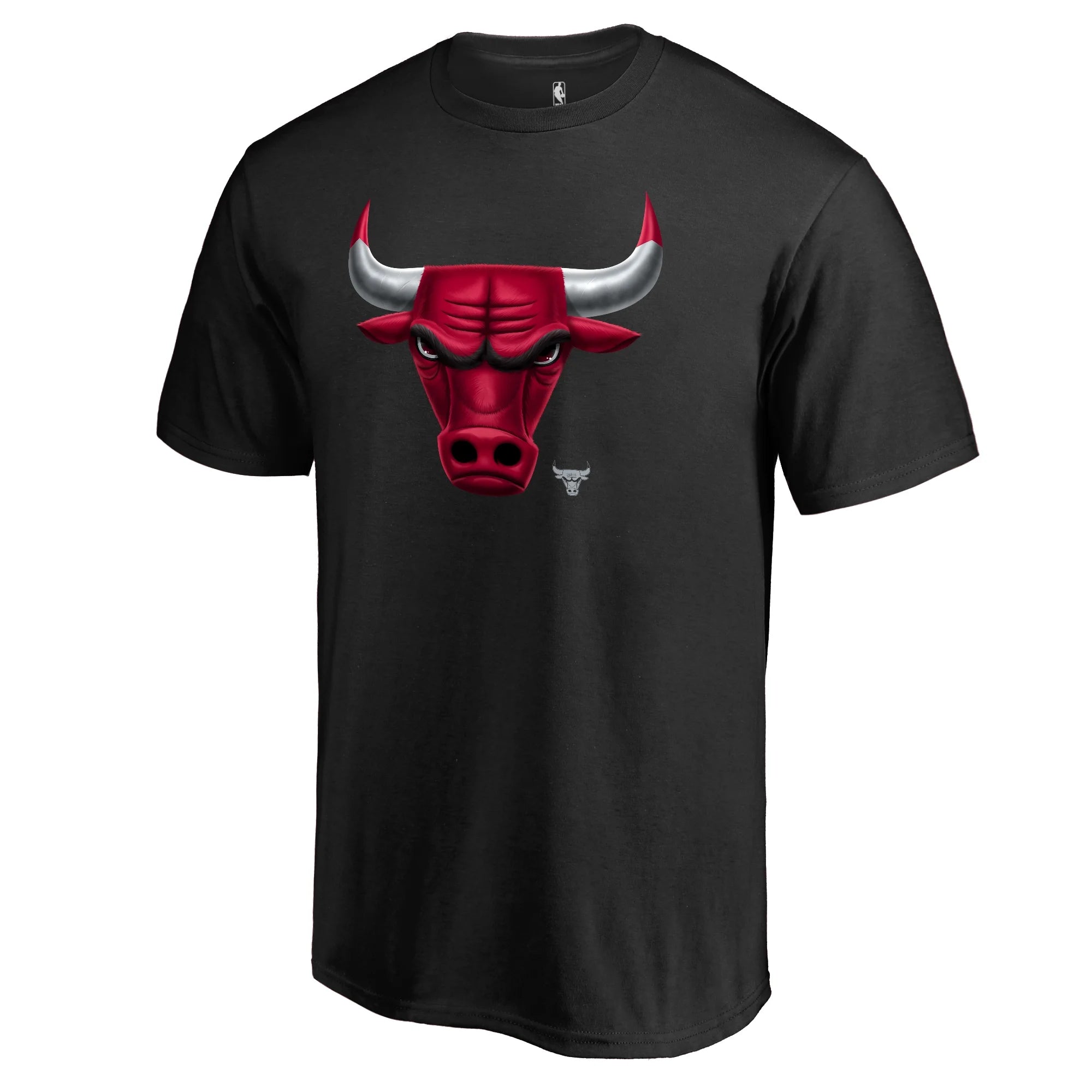 Men's Fanatics Branded Black Chicago Bulls Midnight Mascot 2 T-Shirt
