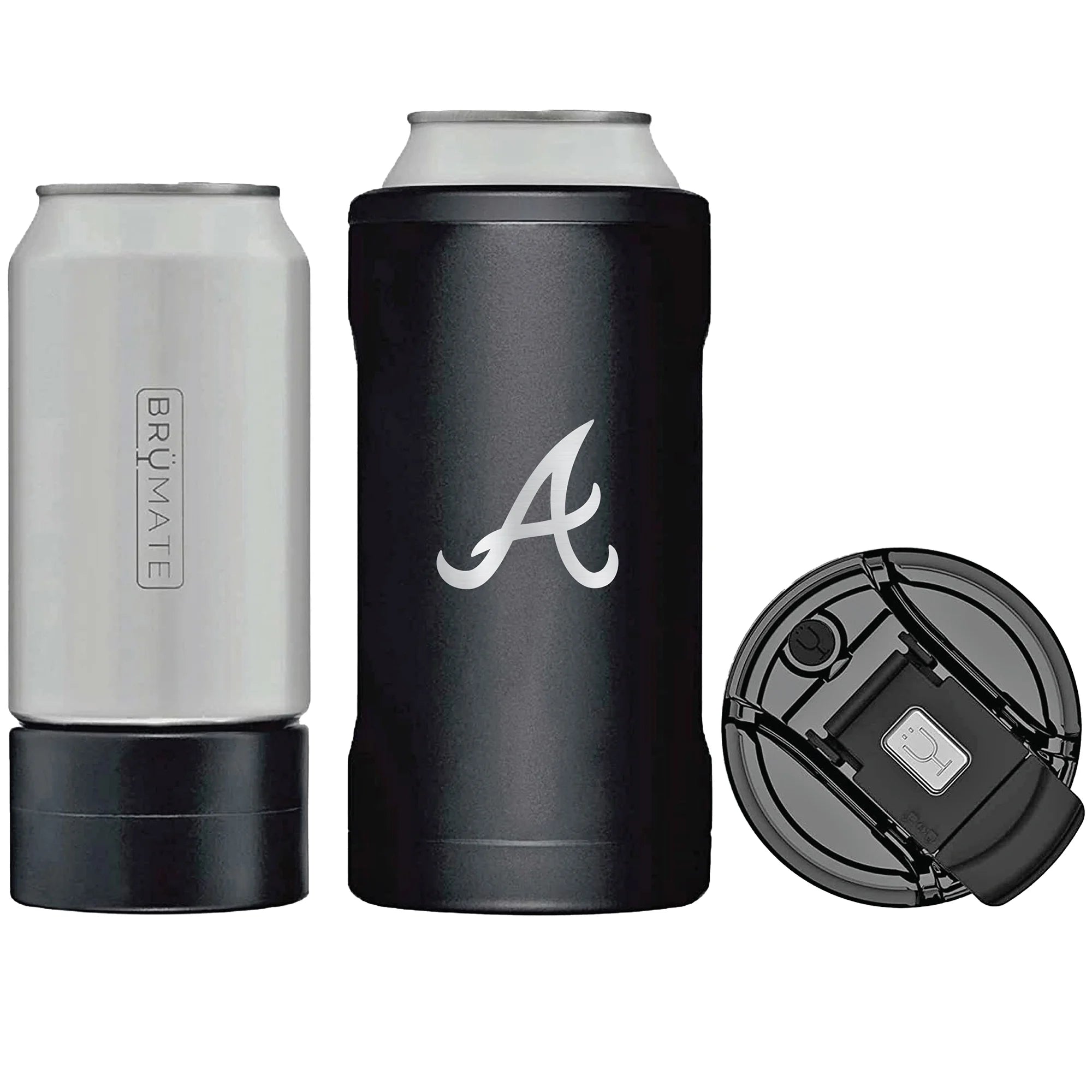 BruMate  Atlanta Braves Primary Logo Hopsulator Trio Can Cooler