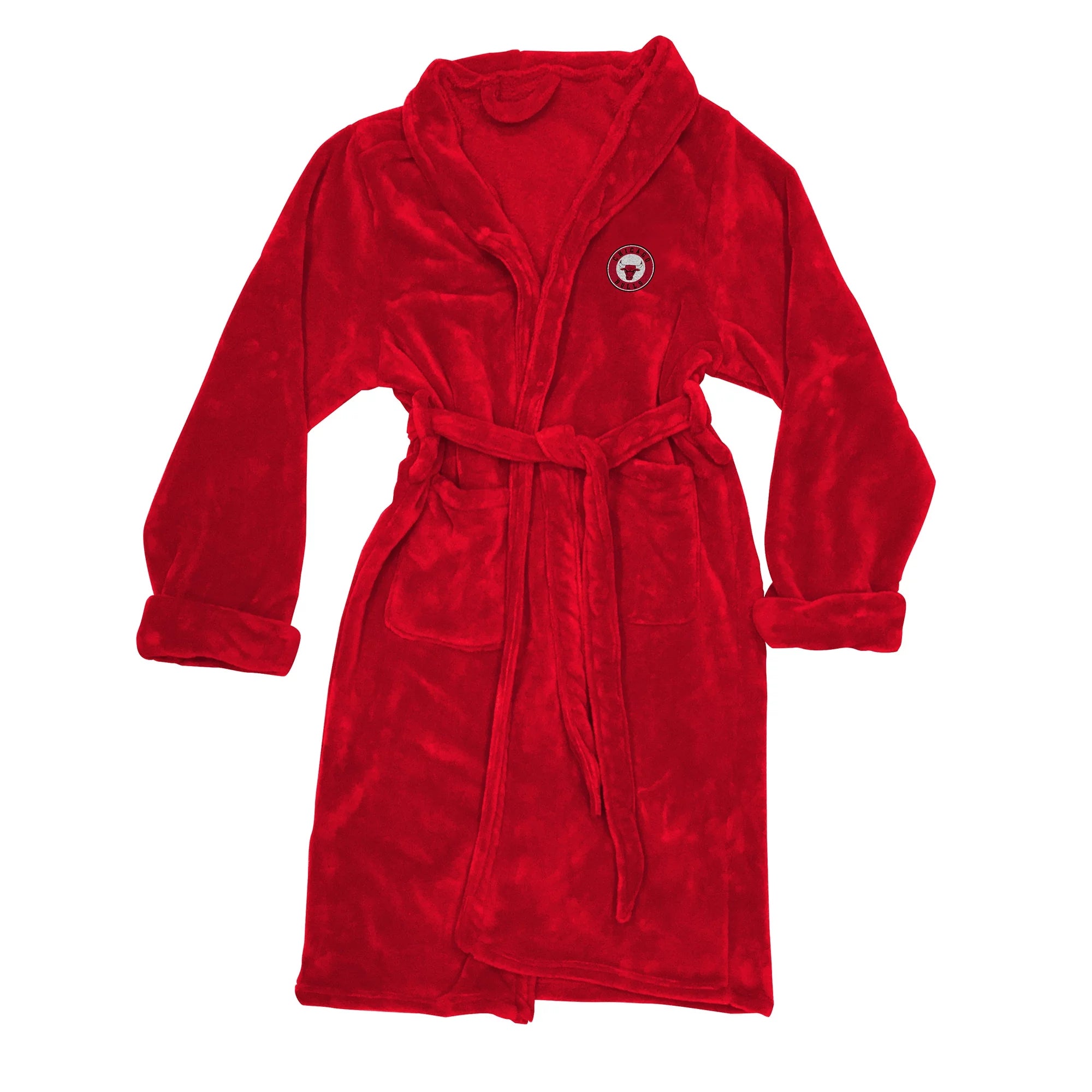 NBA Officially Licensed Chicago Bulls Men's Silk Touch Bathrobe L/XL