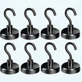 Strong Magnetic Hooks Heavy Duty 100 LB for Cruise Cabins Refrigerator Hanging BBQ Grill Tools Neodymium Magnets with Hooks Magnetic Hangers Magnet Hooks for Fridge Locker Coat Wreaths