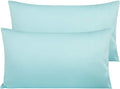 NTBAY 500 Thread Count 100% Egyptian Cotton Queen Pillowcases, Super Soft and Breathable Envelope Closure Pillow Cases, 20x36 Inches, Aqua Aqua King (20 x 36 Inches)