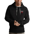 Men's Antigua Black Chicago Bulls Victory Pullover Hoodie