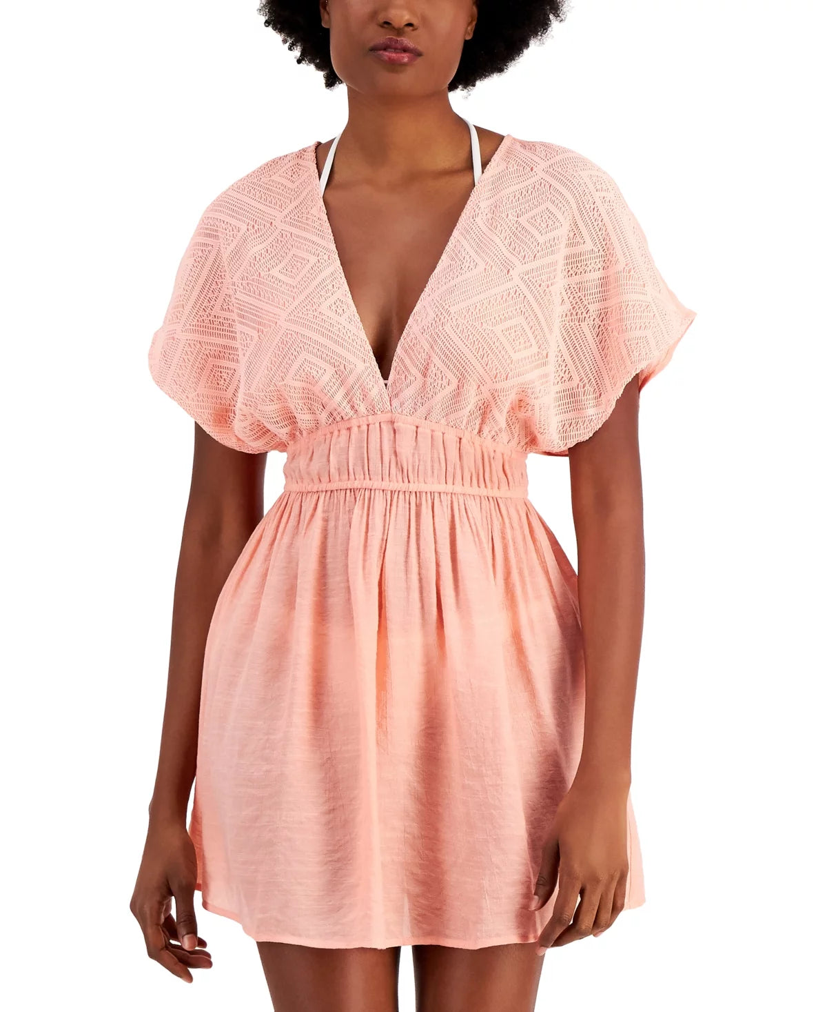 Miken Juniors' Tie-Back Dress Cover-Up Women's Swimsuit