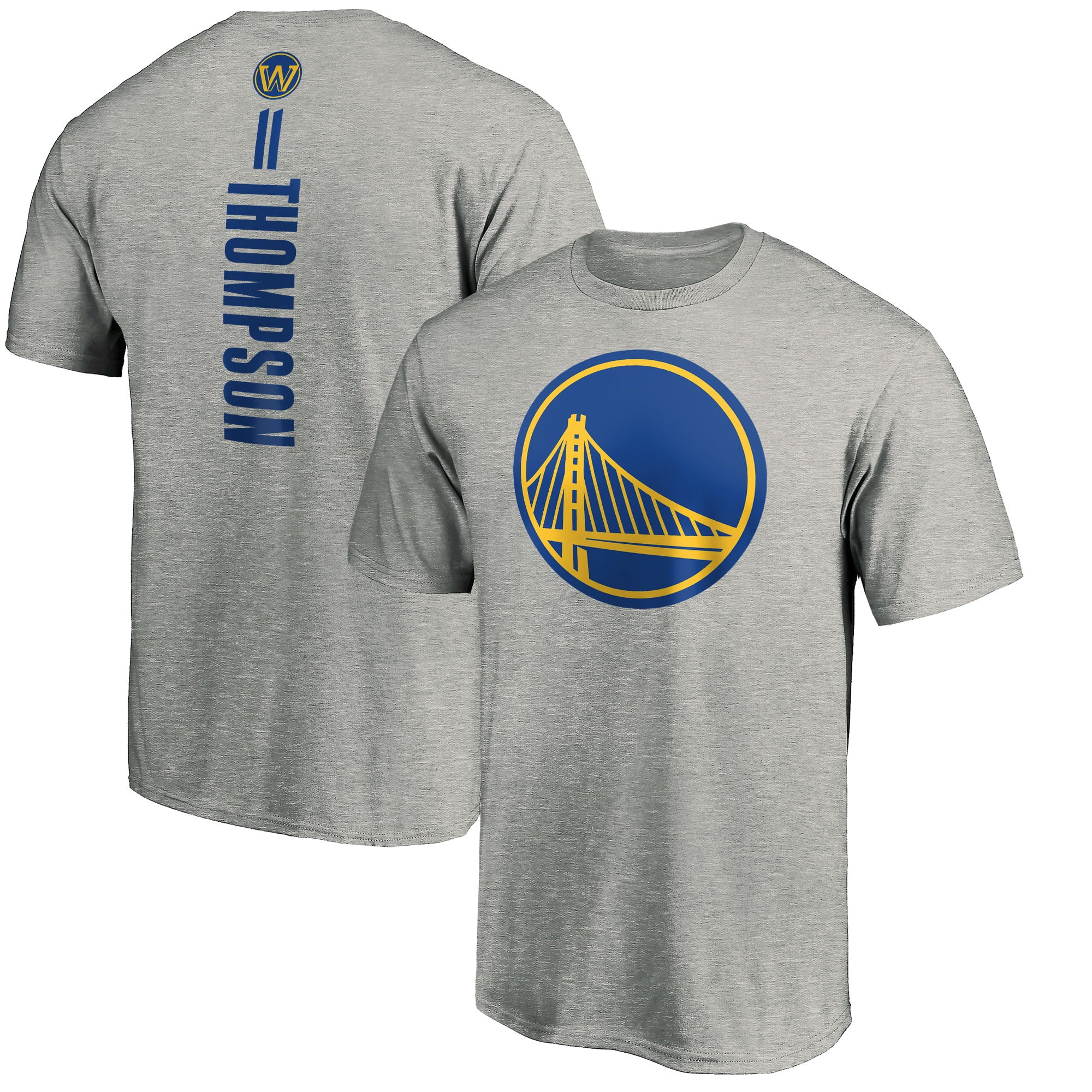 Men's Fanatics Branded Klay Thompson Heathered Gray Golden State Warriors Playmaker Name & Number T-Shirt
