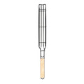 TureClos Grill Baskets Resuable Barbecue Net Portable Rotatable Barbecue Holder Solid Grill Cookware, 1pc, Burlywood