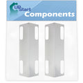 2-Pack BBQ Grill Heat Shield Plate Tent Replacement Parts for Ducane 3100 - Compatible Barbeque Stainless Steel Flame Tamer, Guard, Deflector, Flavorizer Bar, Vaporizer Bar, Burner Cover 15 3/8