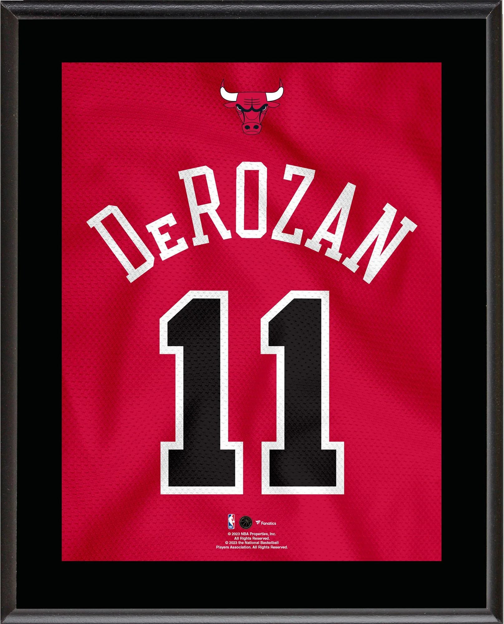 DeMar DeRozan Chicago Bulls 10.5 x 13 Jersey Number Sublimated Player Plaque