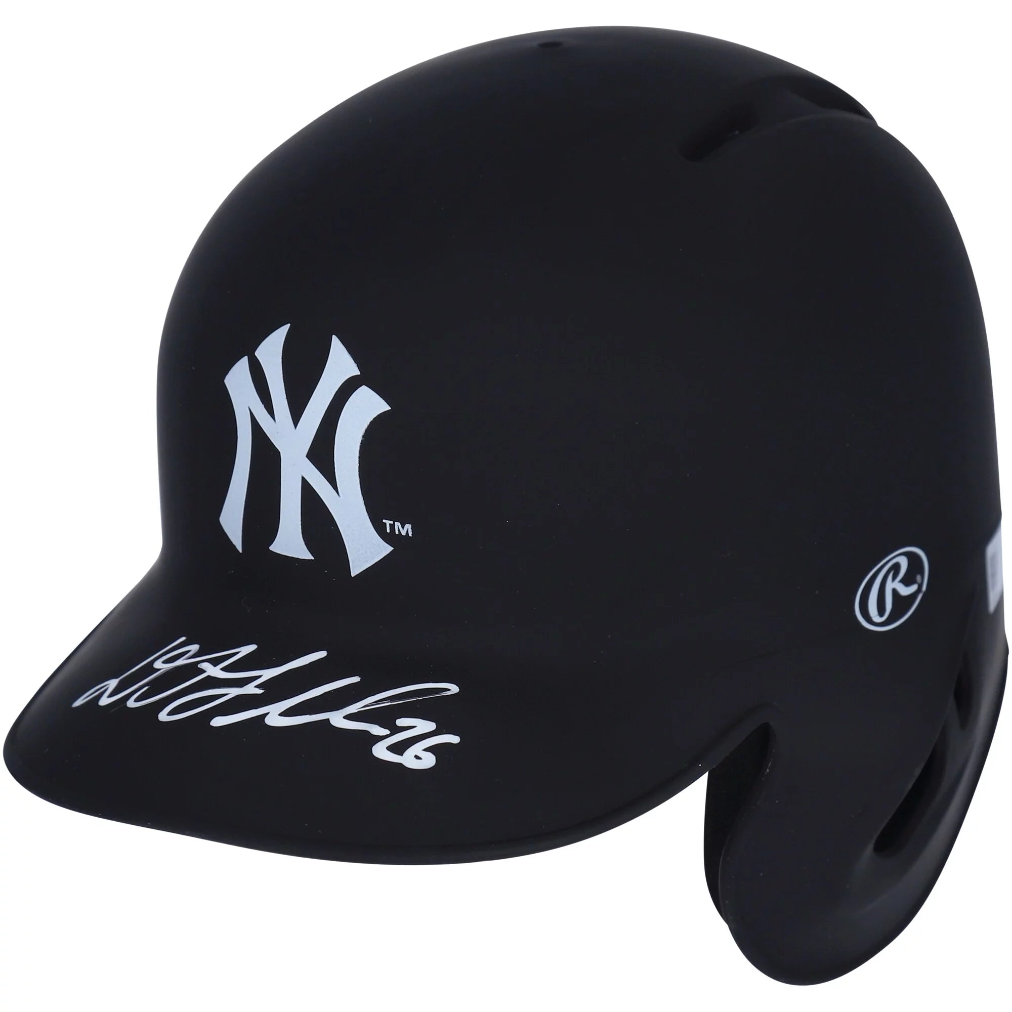 DJ LeMahieu New York Yankees Autographed Matte Black Mini Batting Helmet - Fanatics Authentic Certified