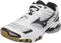 Mizuno Women's Wave Lightning 7, White/Black 6.5
