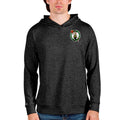 Men's Antigua Heathered Black Boston Celtics Absolute Pullover Hoodie