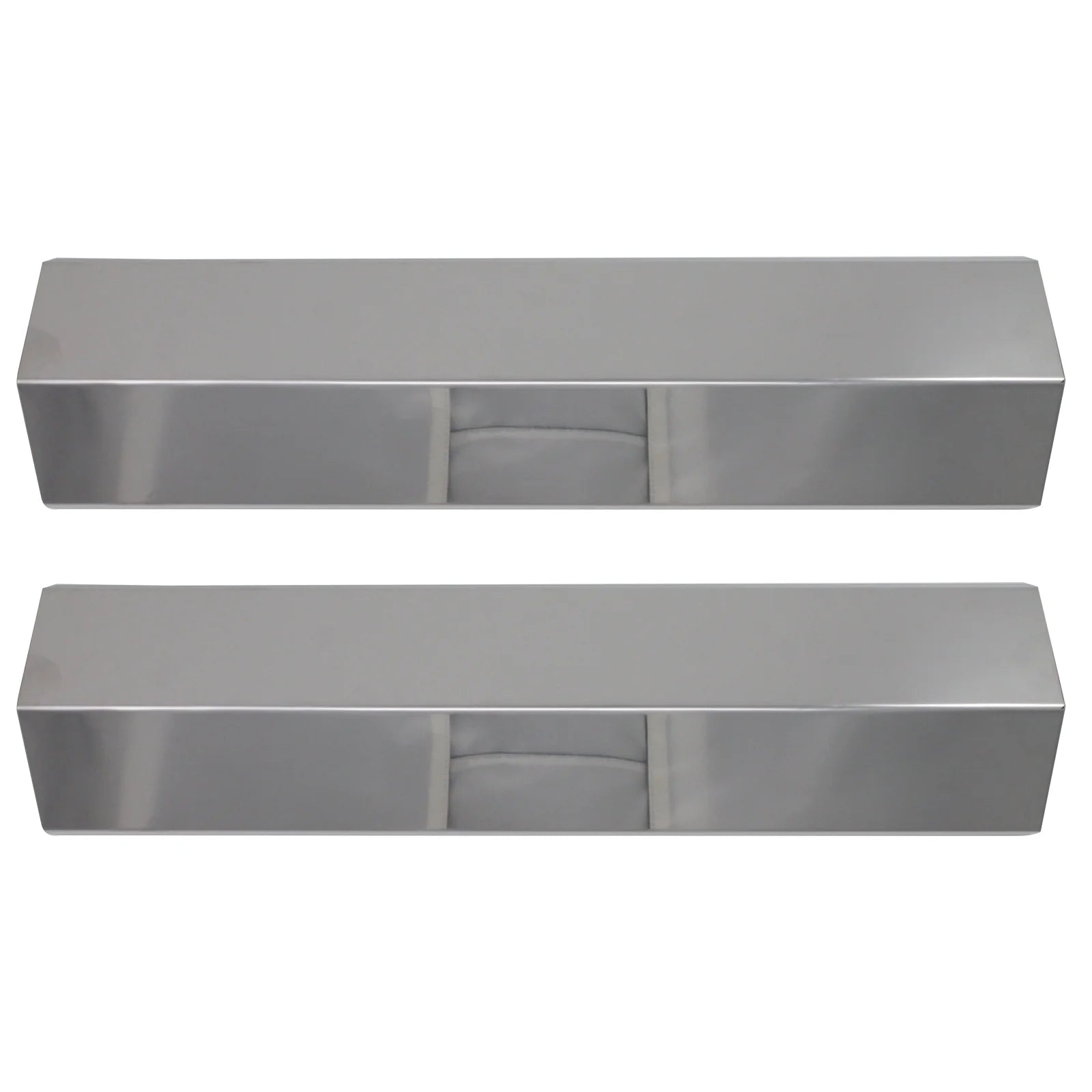 2-Pack BBQ Grill Heat Shield Plate Tent Replacement Parts for Brinkmann 810-3660-S - Compatible Barbeque Stainless Steel Flame Tamer, Guard, Deflector, Flavorizer Bar, Vaporizer Bar, Burner Cover 15
