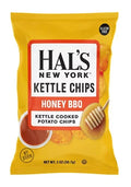 Hal's New York Kettle Cooked Potato Chips, Gluten Free (Honey BBQ, 2 oz Bag (Pack of 24))