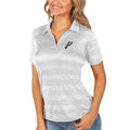 Women's Antigua White San Antonio Spurs Compass Polo