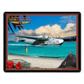 Larry Grossman LG696 30 x 24 in. Clipper Airplane Satin Metal Sign