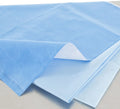 QUICK CHECK H200 Sterilization Wrap White / Blue 18 X 18 Inch Dual Layer SMS Polypropylene Steam / EO Gas / Hydrogen Peroxide (CS/480)
