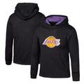 Youth Mitchell & Ness Black Los Angeles Lakers Hardwood Classics Legendary Slub Lightweight Pullover Hoodie